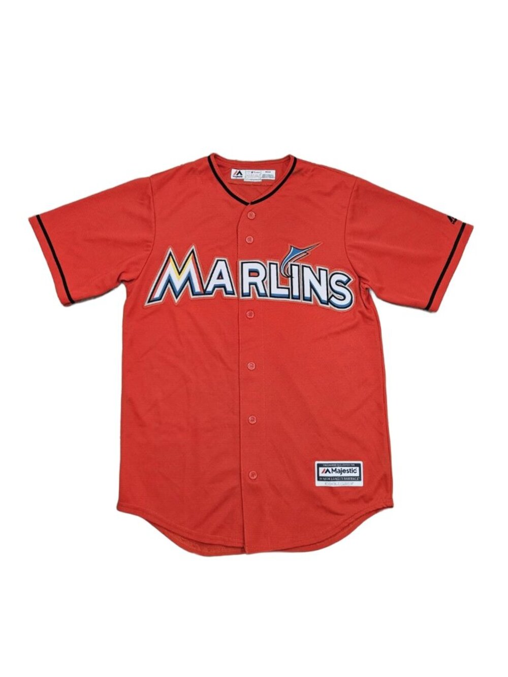 Miami Marlins Majestic Cool Base MLB Jersey Men's S Orange